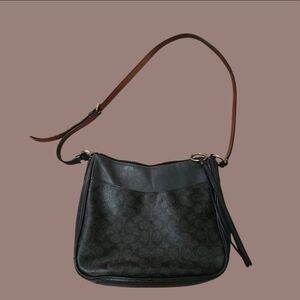 Coach Black and Tan Shoulder Bag